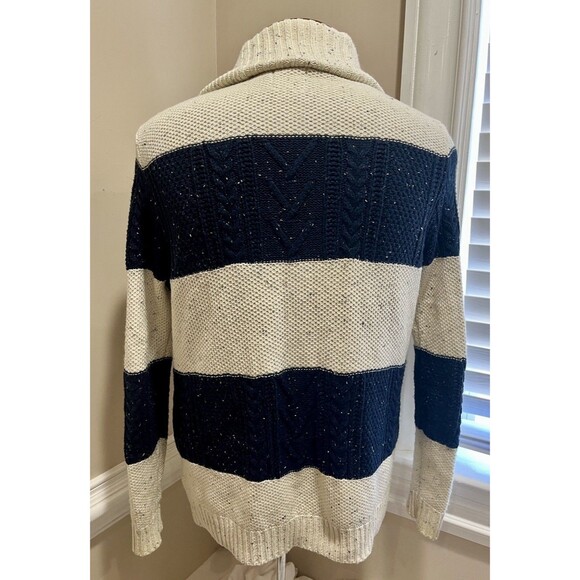 CPO Provisions Shipmen Supply Mens Shawl Collar Cardigan Fisherman Sweater Sz M - Picture 5 of 12